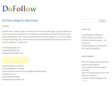 Real estate do follow blogs